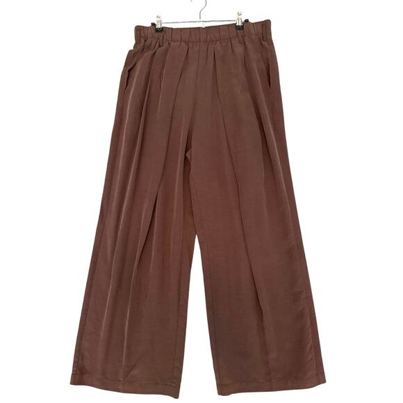 MSRP $128 NWT Free People Nothin To Say SUPER SOFT Pleated Trouser Size L - Picture 8 of 11